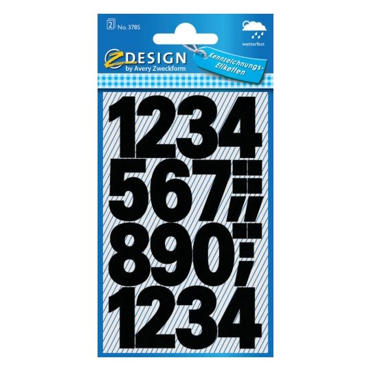 Avery 3785 self-adhesive label Permanent Black