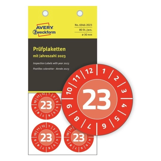 Avery 6946-2023 self-adhesive label Round Permanent
