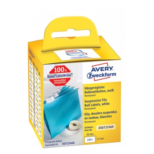 Avery AS0722460 self-adhesive label Rectangle White