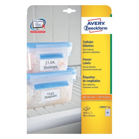 Avery L7971-25 self-adhesive label Rounded rectangle