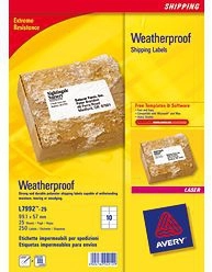 Avery Weatherproof Shipping Labels self-adhesive label