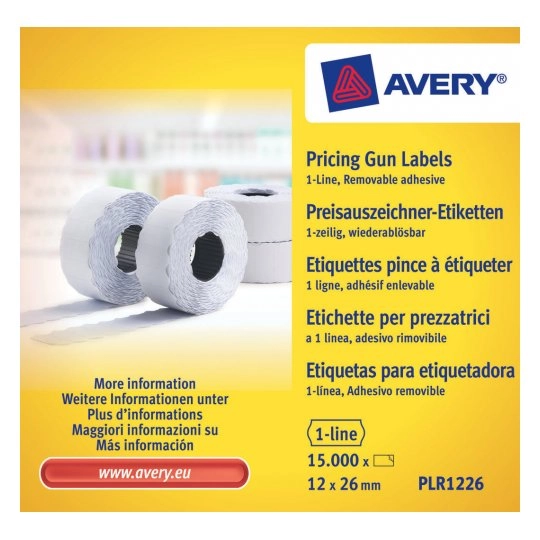 Avery PLR1226 self-adhesive label Price tag