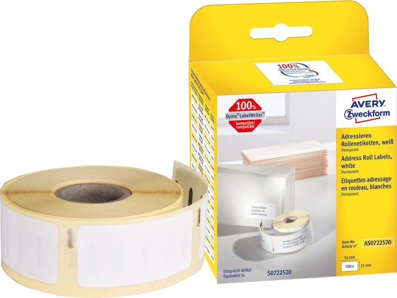Avery Zweckform Labels on a roll