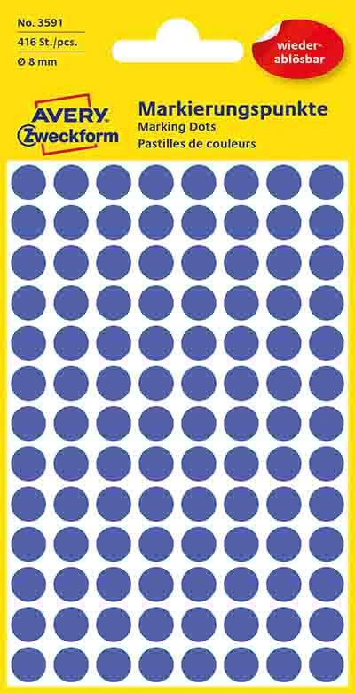 Avery 3591  Blue  Circle  Paper  8