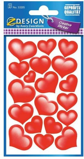 Avery Zweckform HEART STICKERS (53205) 53205