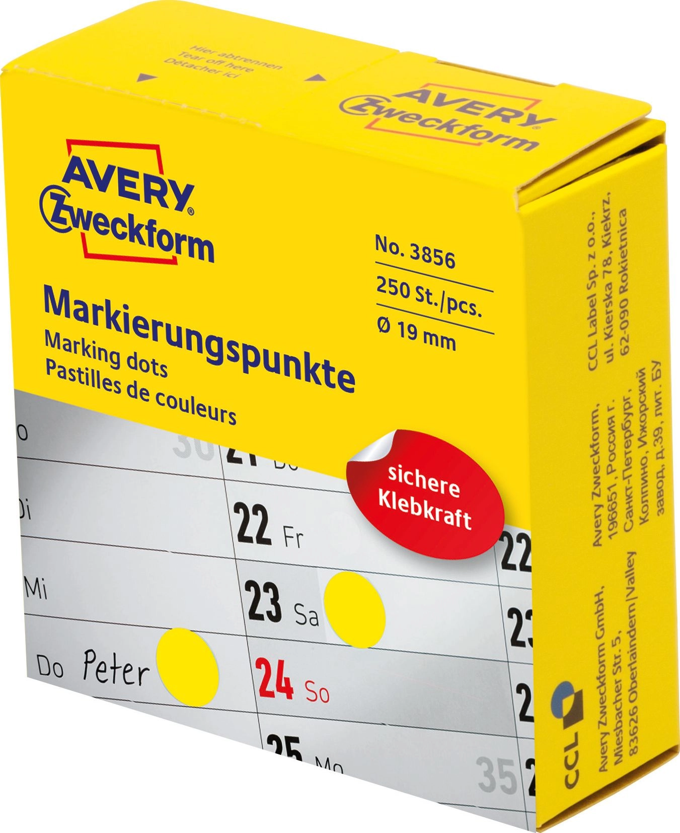 Avery Zweckform Marking circles in Avery