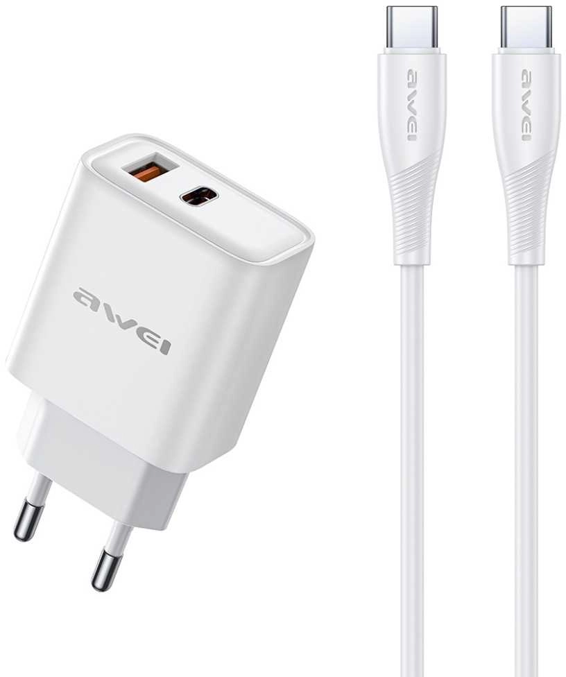 Įkroviklis Awei PD81C-EU 22.5W USB-A/USB-C