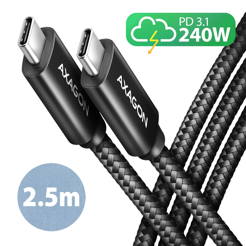 Axagon BUCM2-CM25AB Ladekabel USB-C zu USB-C