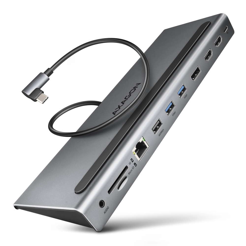 Axagon HMC-4KX3 laptop dock/port replicator Wired