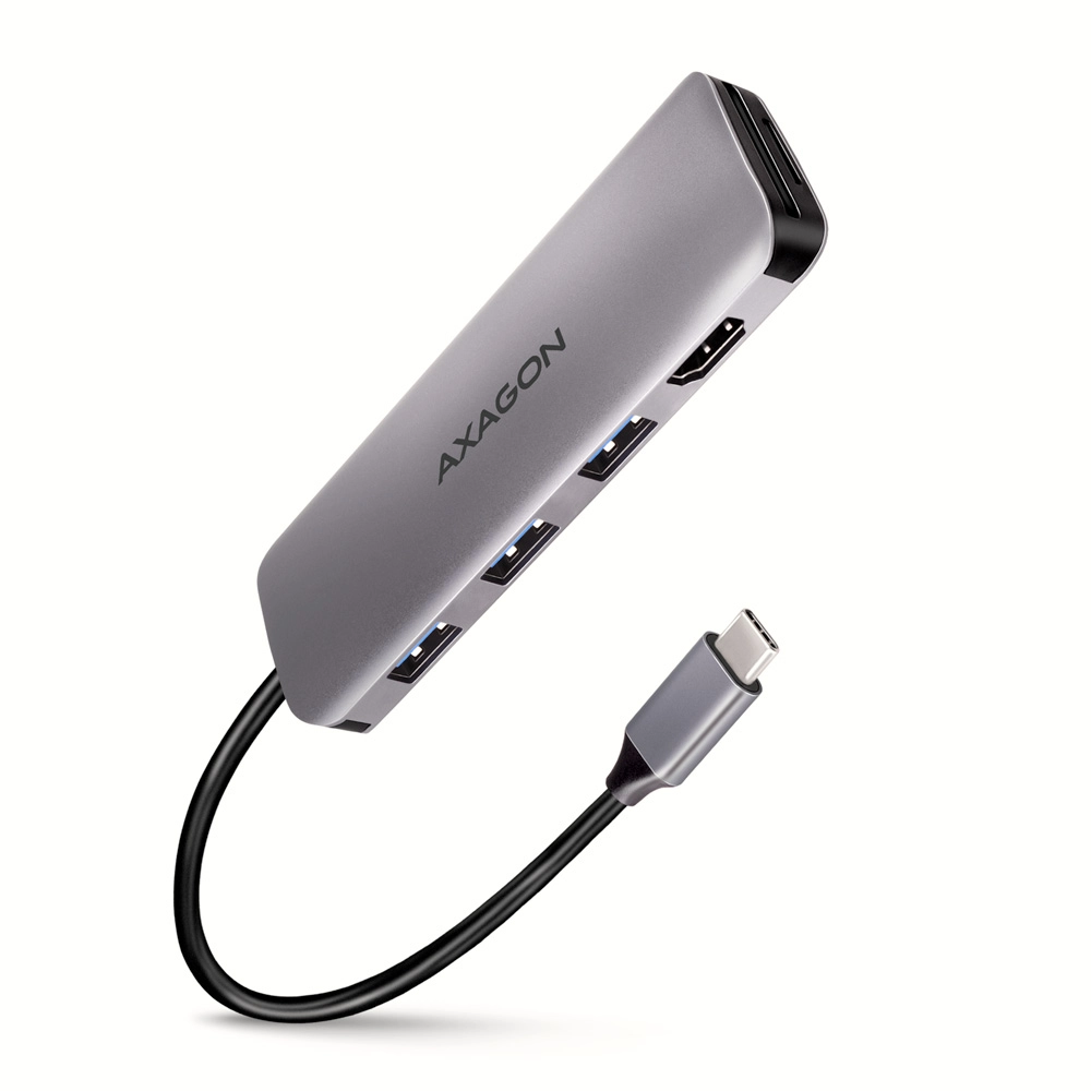 Axagon HMC-HCR3A 3x USB-A+ HDMI+ SD/microSD