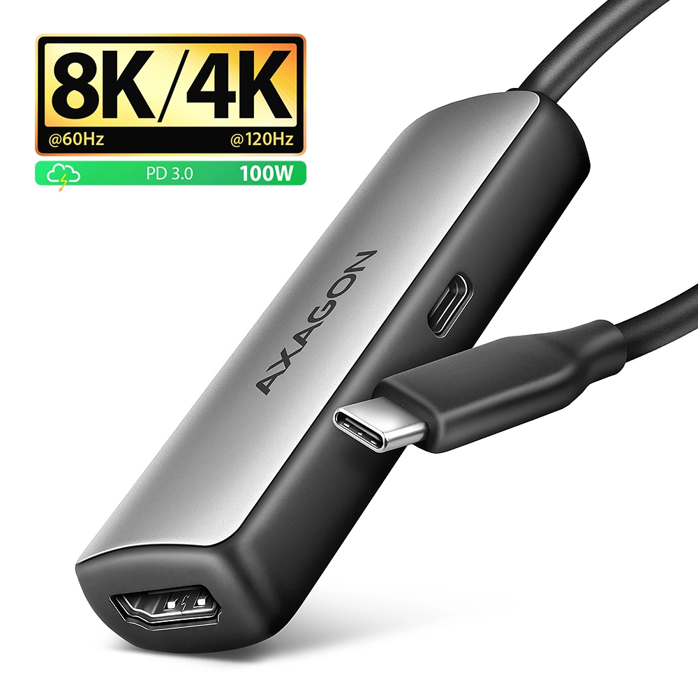 Axagon RVC-HI8KPD  USB-C - HDMI 2