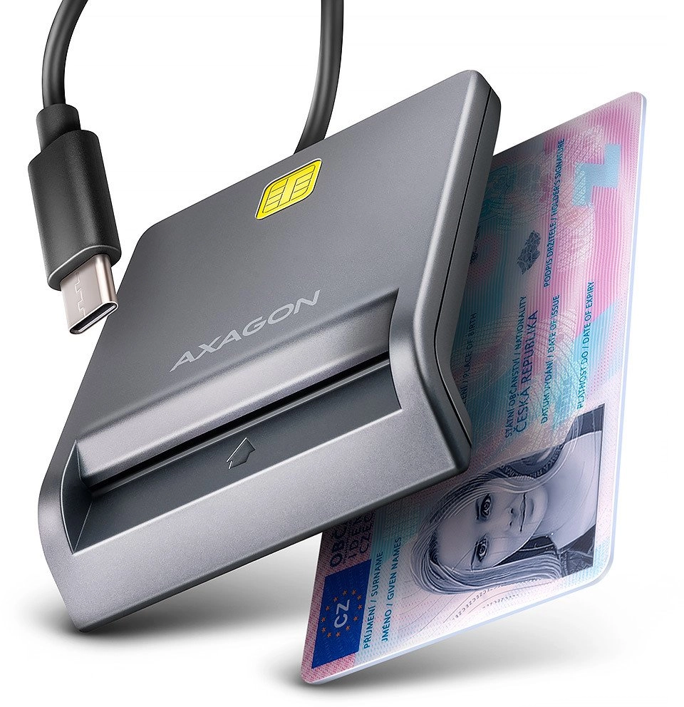 AXAGON CRE-SM3TC  USB-C FlatReader czytnik kart