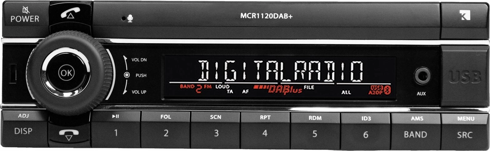 4x44 W Car Audio with USB(2x)/AUX/Bluetooth/DAB+