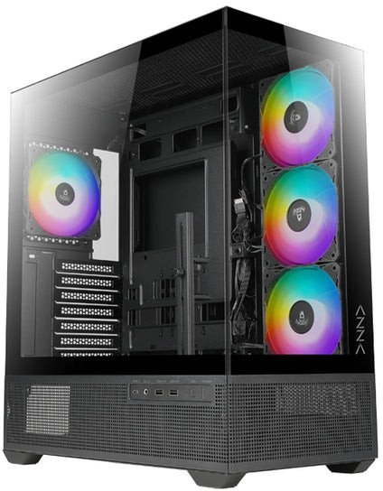 AZZA Tiara 501B Miditower black 4xARGB