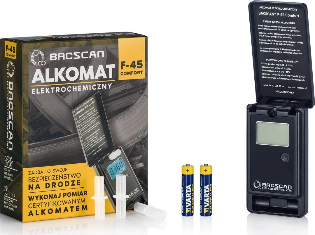 BACscan F-45 COMFORTAlkomat elektrochemiczny AL-BSC-F45C BACscan