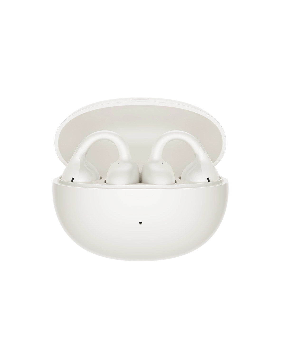 True Wireless Bluetooth 6.0 bezvadu austiņas Bass BC1 ar uzlādes korpusu, baltā krāsā