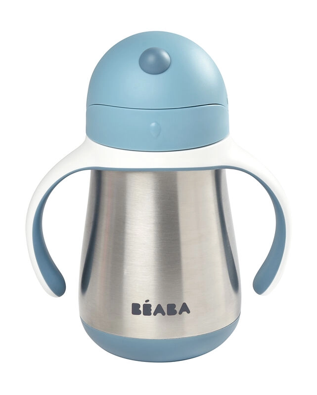 BEABA Stainless Steel Straw Cup feeding