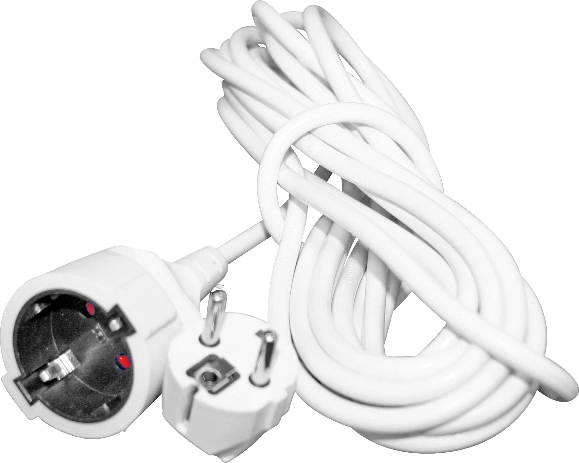 Pagarinātājvads 3m a/z 3Gx1.0mm balts