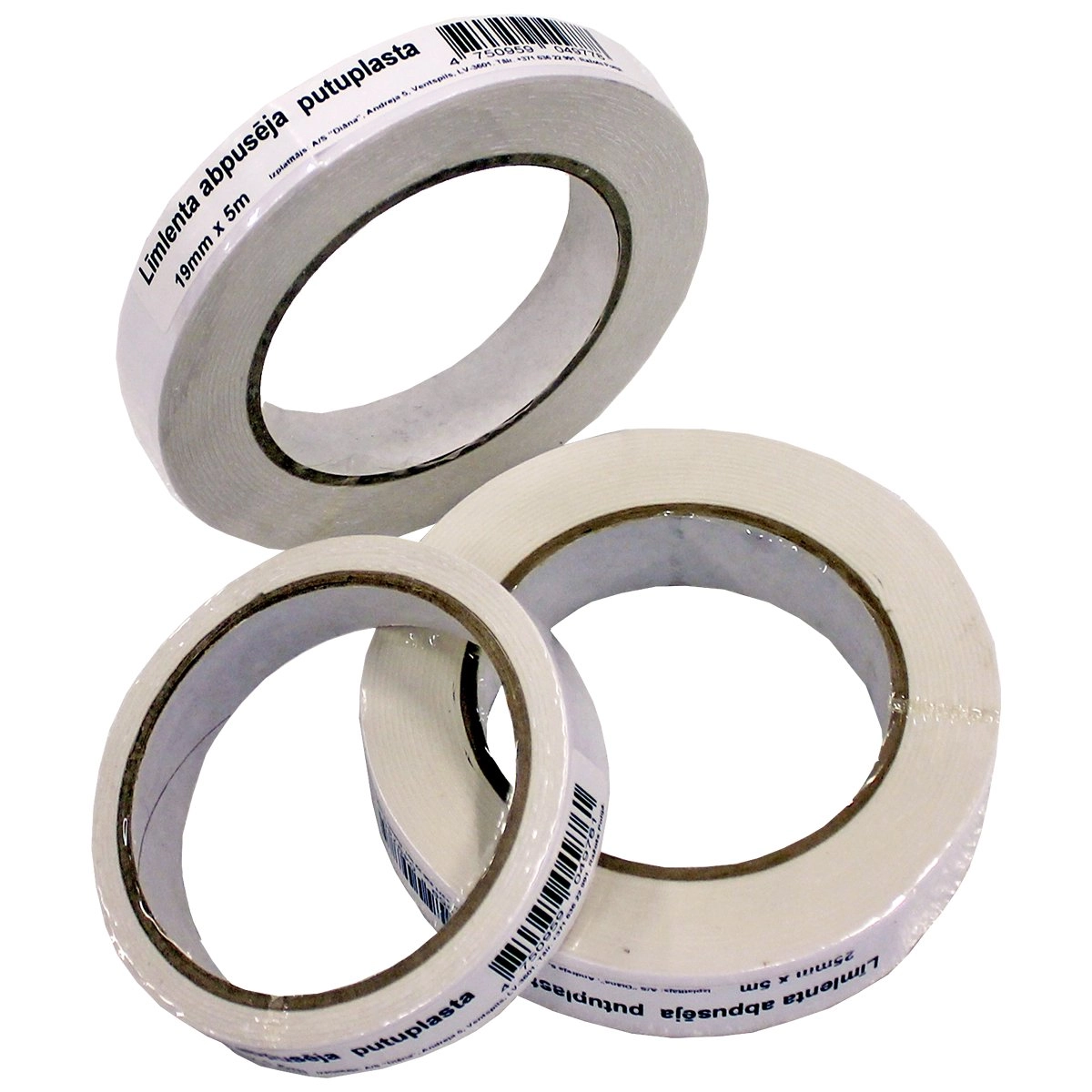 Līmlenta abpusēja putuplasta 19mm 5m 9049778