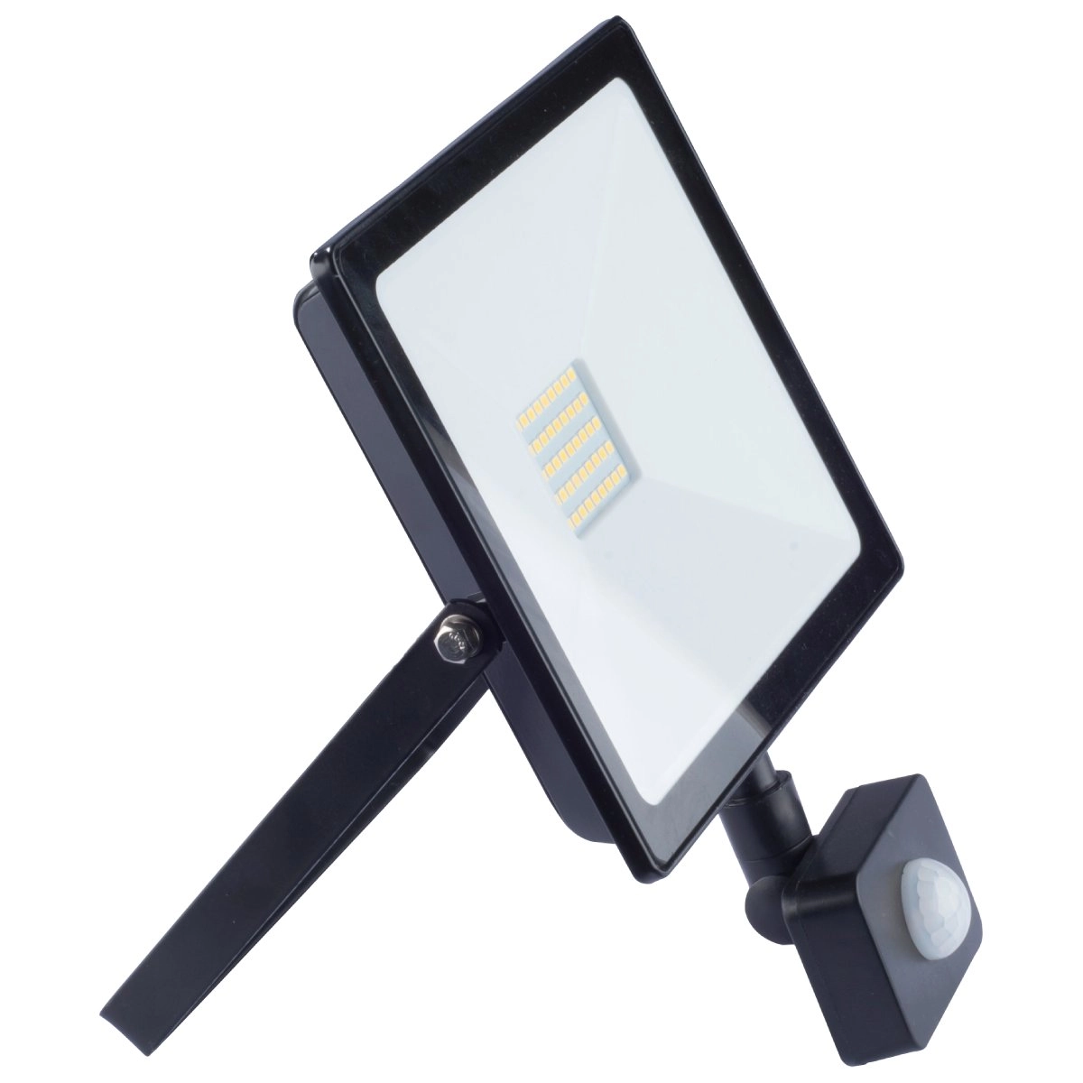 Prožektors LED 30W/IP44/4000k ar sensoru melns