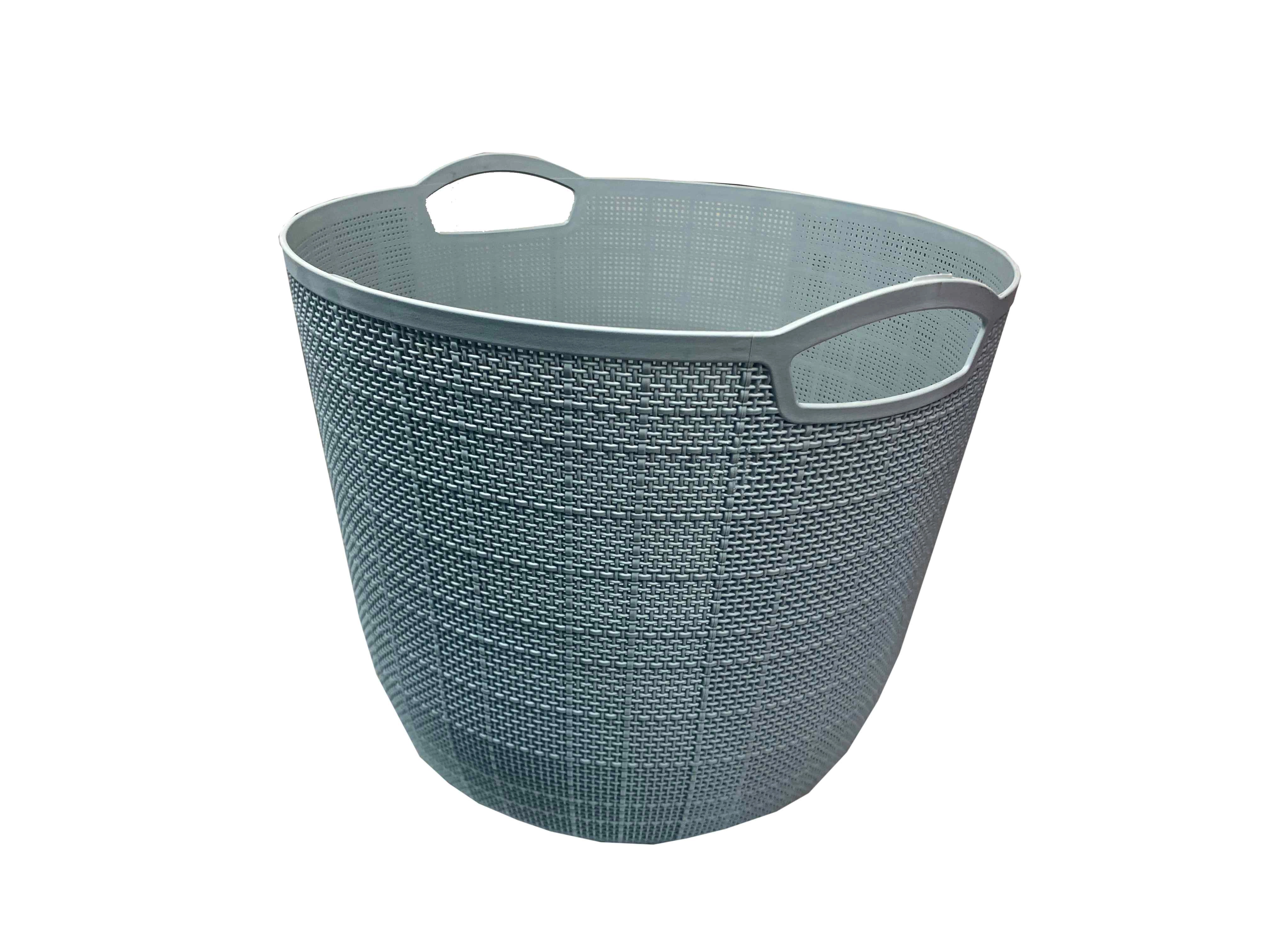 Groziņš plastmasas apaļš 33x26cm zils 9088982