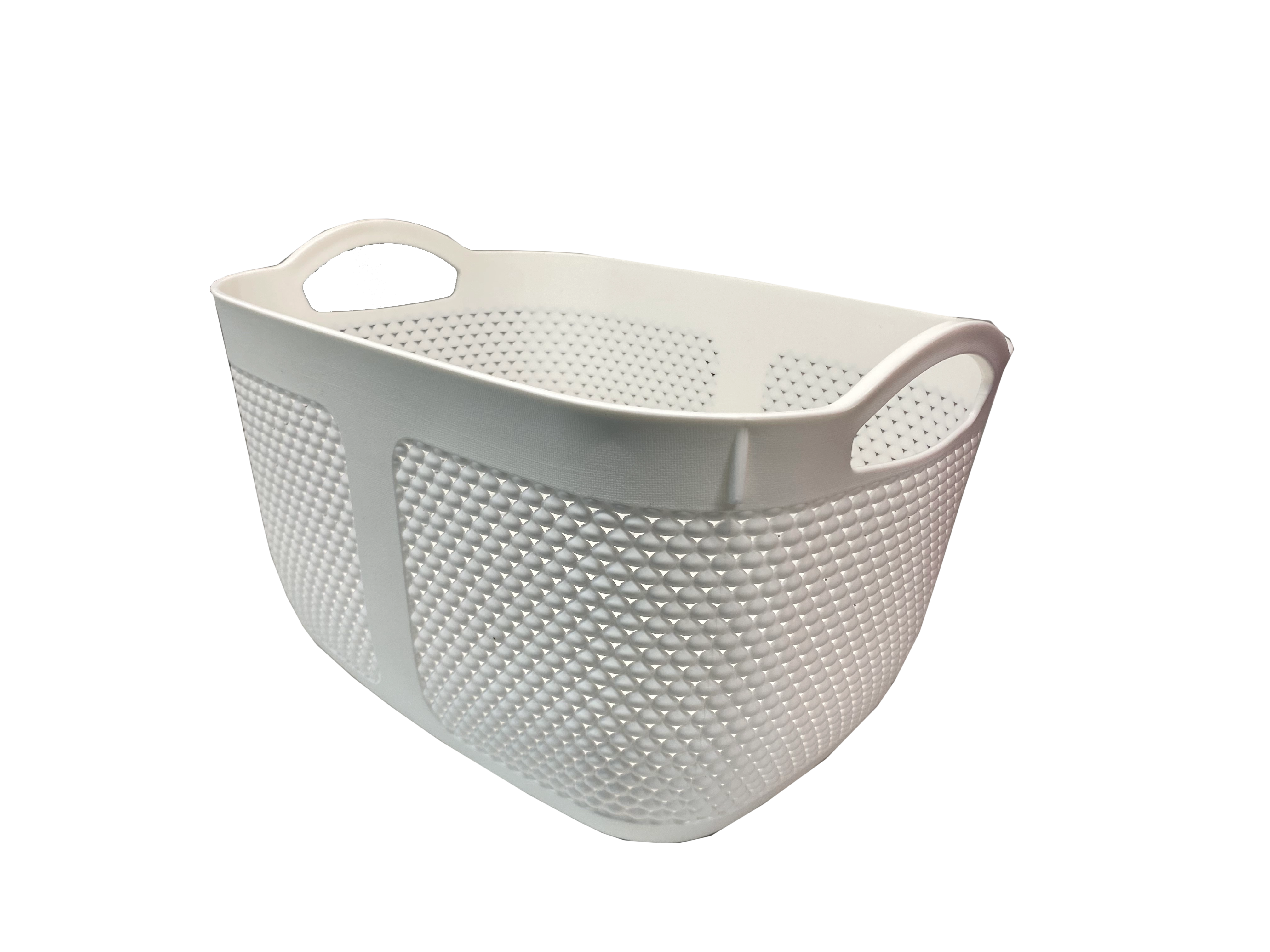 Groziņš plastmasas Olivia 35x25x21cm  balts 9104064