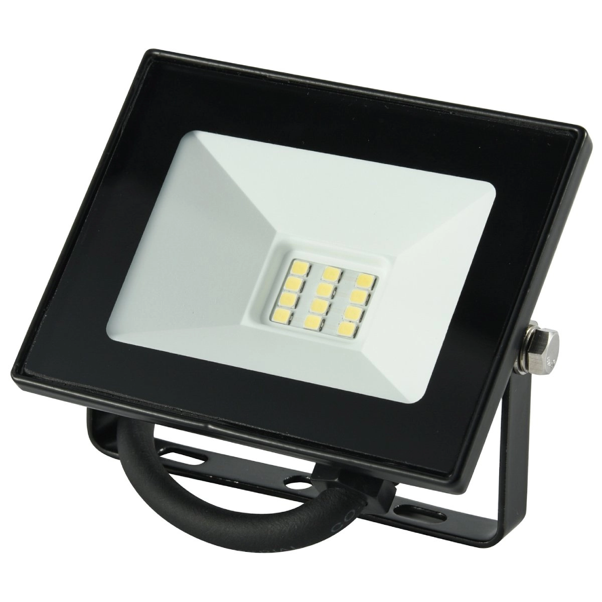 Prožektors LED 10W/IP65 melns ECO BESK