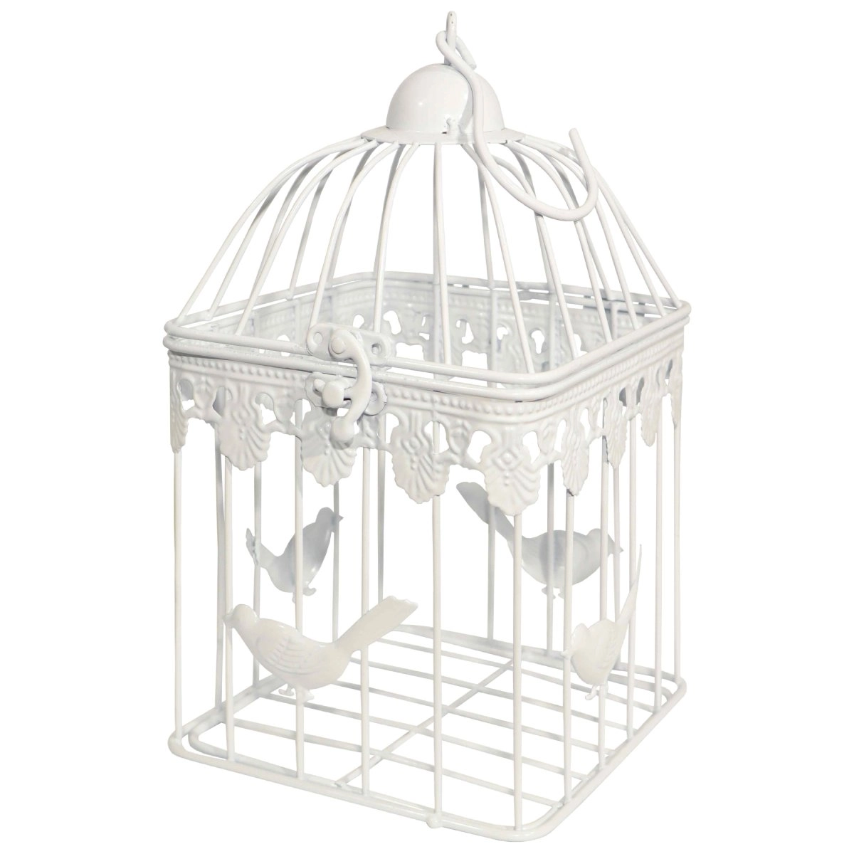 Dekoratīvs Būrītis 14x14x25cm  balts 9125304 4750959125304
