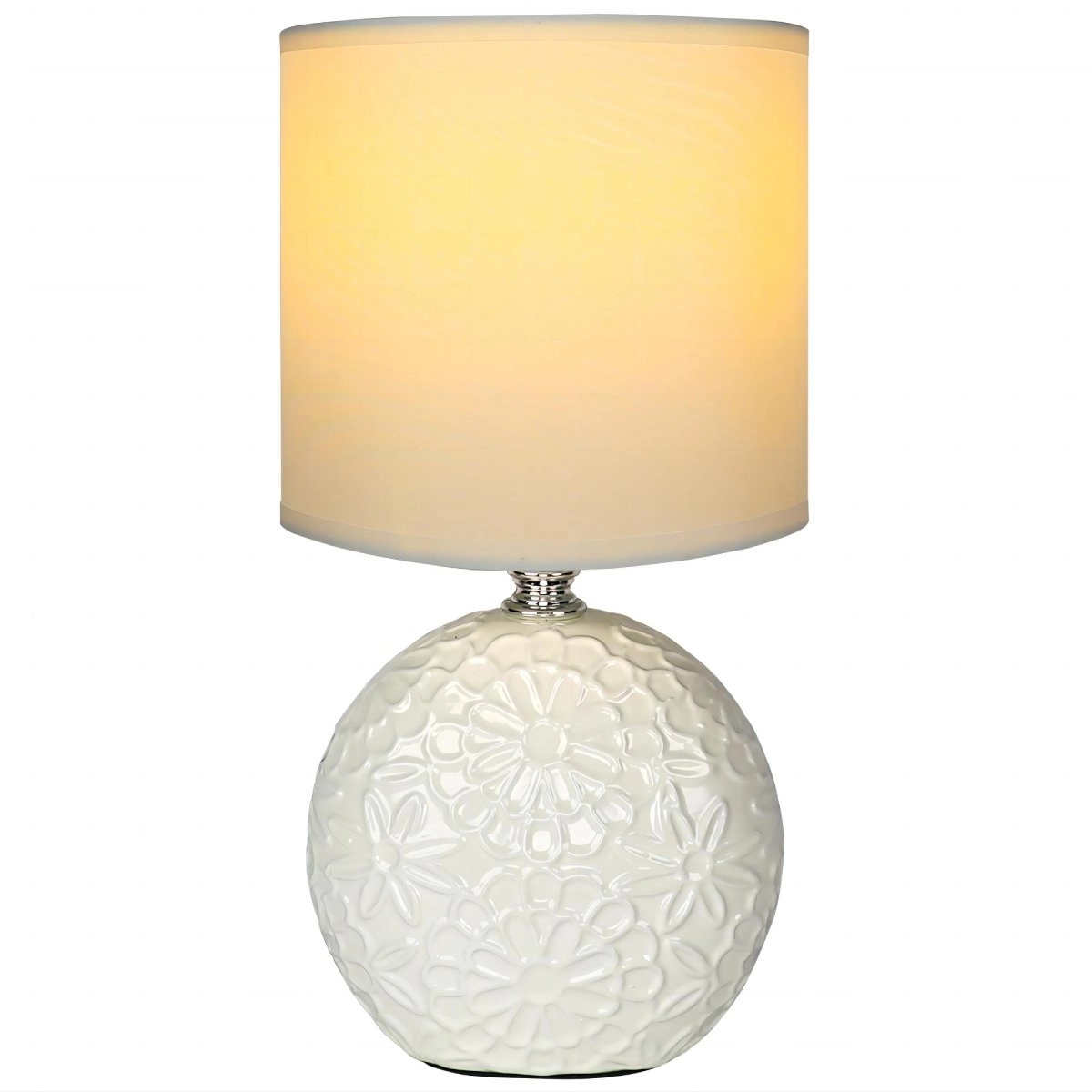 Keramiskā galda lampa  40W  E14  balta