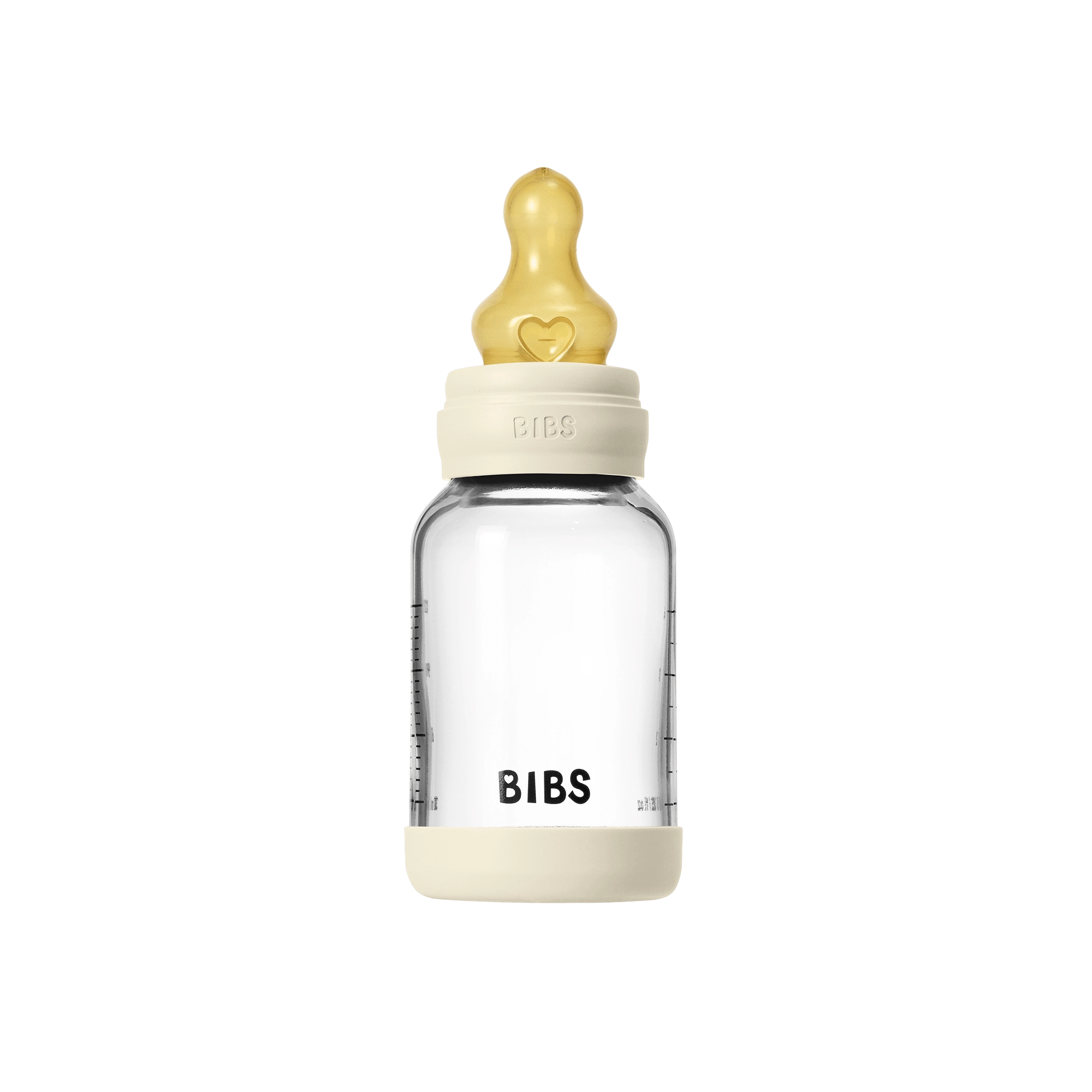 BIBS - Glass Baby Bottle Round