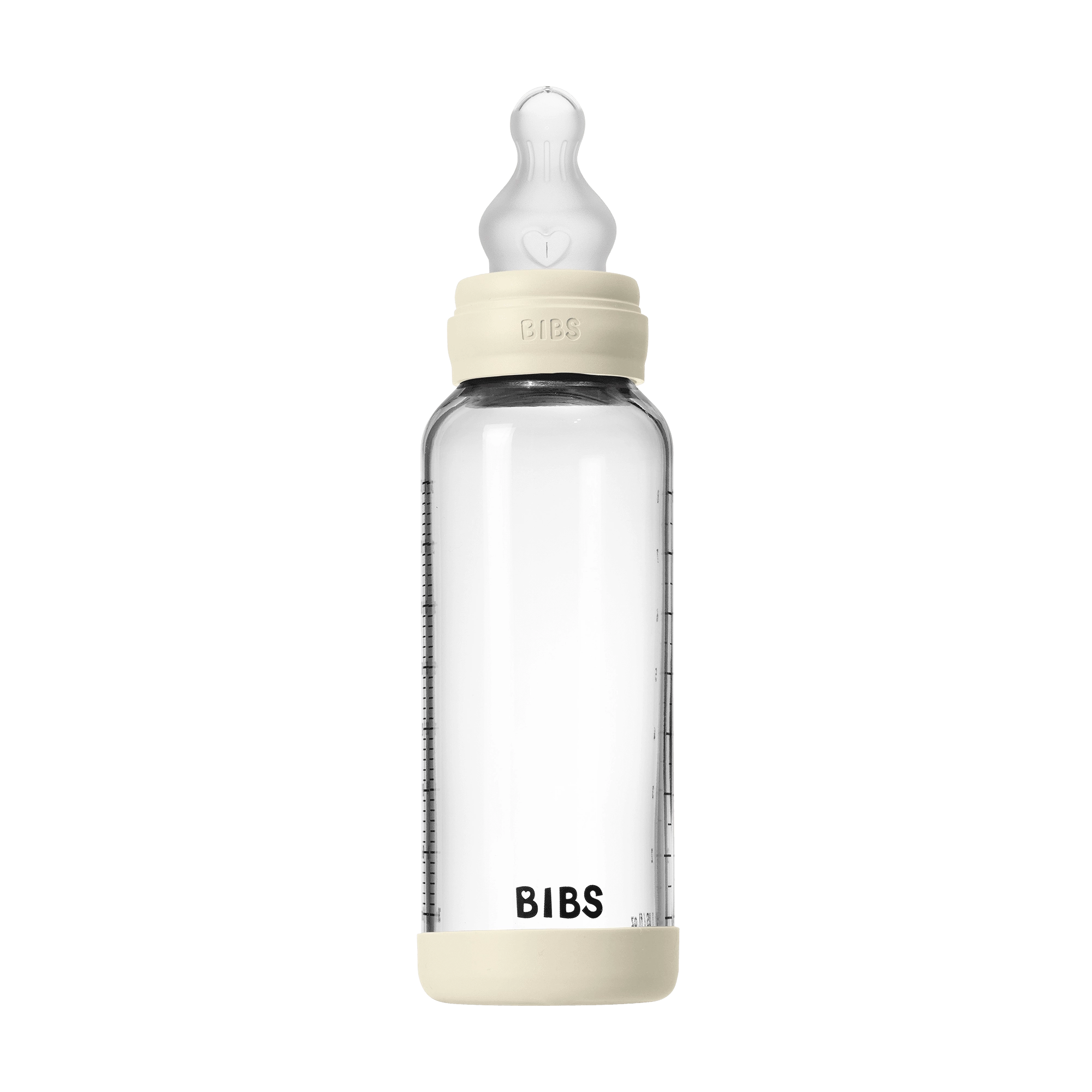 BIBS - Glass Baby Bottle Round