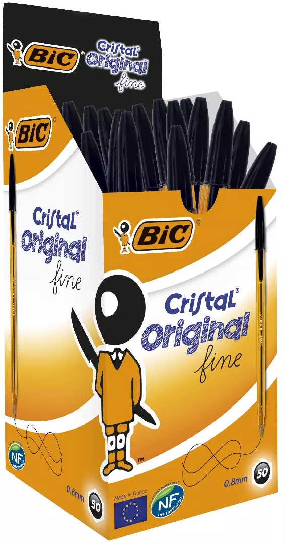 BIC 872731 ballpoint pen Black Stick