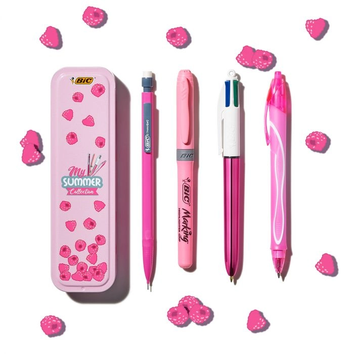 BIC Summer Pink Box Black Blue