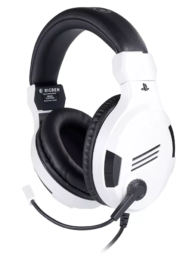 BIG BEN PS4OFHEADSETV3WHITE headphones/headset Wired Head-band