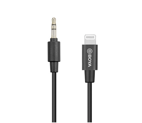 BOYA BY-K1 mobile phone cable Black