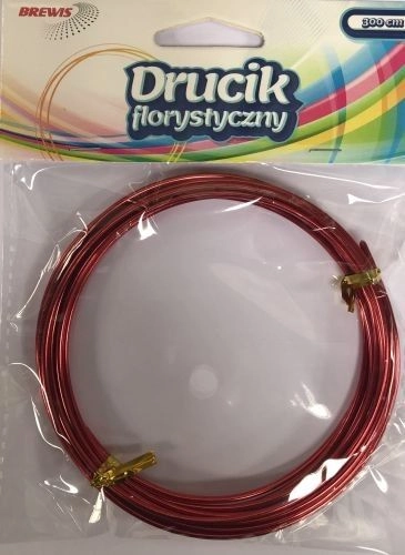 BREWIS Drucik Florystyczny 3m DF4 czerwony