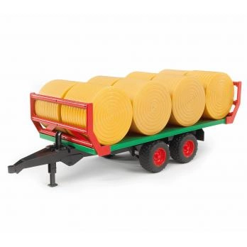 BRUDER Bale transport trailer with 8