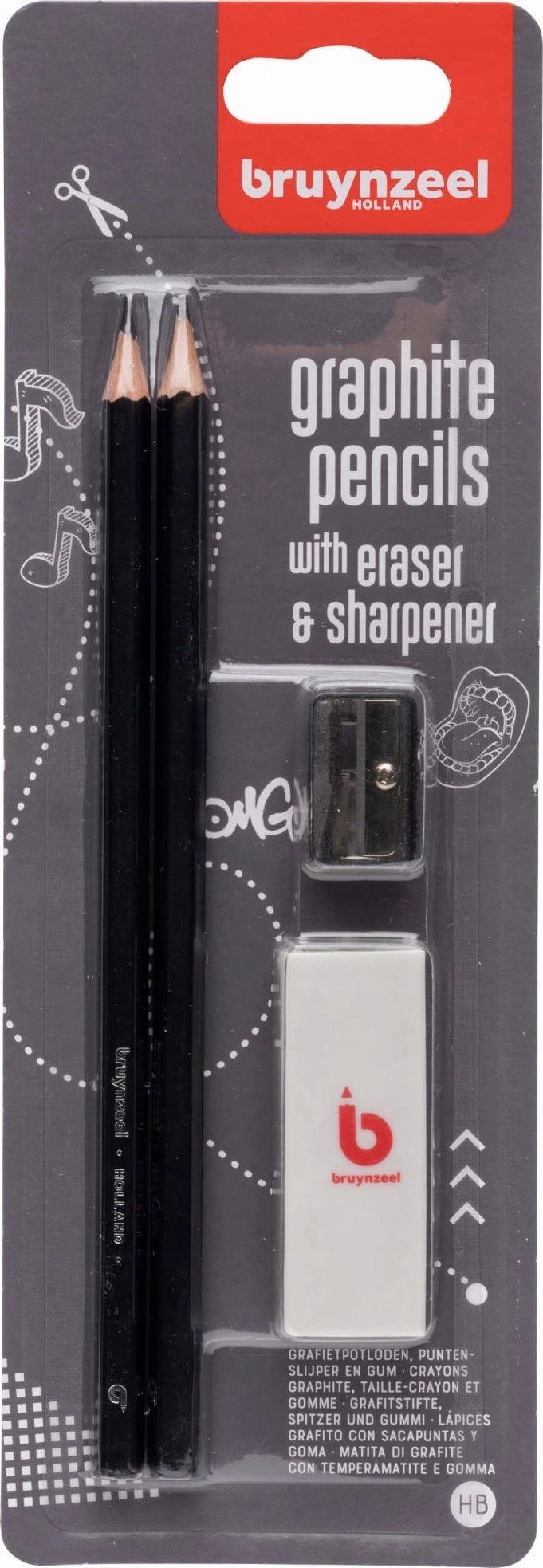 Bruynzeel Graphite pencil set 2 HB
