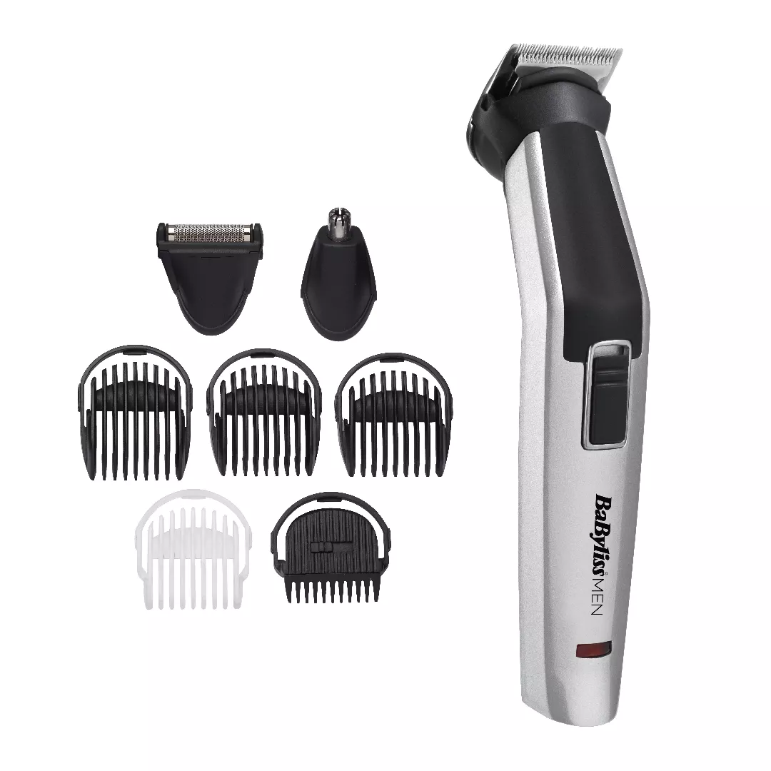 BaByliss 8-in-1 Titanium Sudrabs  Melns Niķeļa-metāla