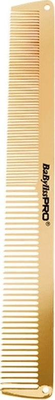 BABYLISS PRO METAL HAIRDRESSING COMB GOLD
