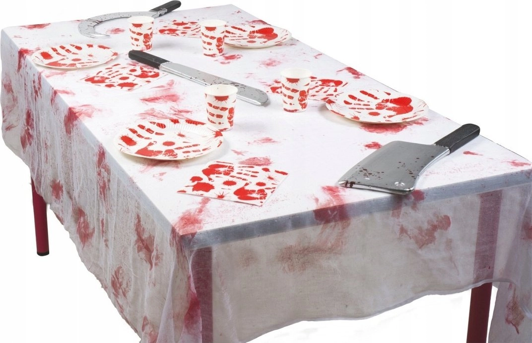 BaByliss Obrus plastikowy Bloody Halloween 150x180cm