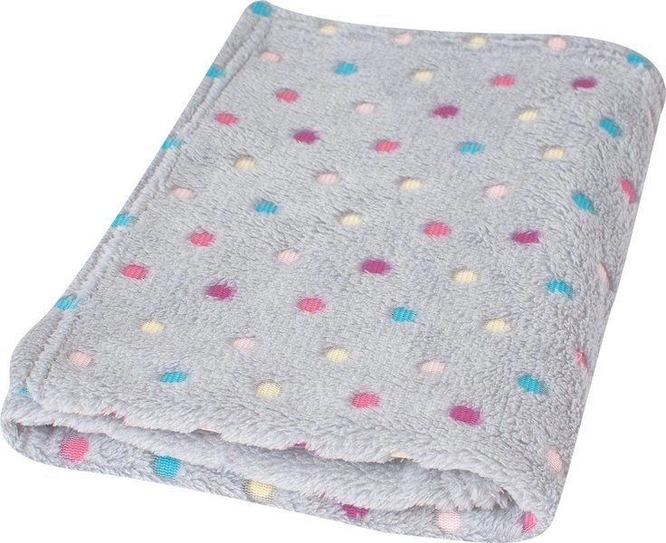 BabyMatex Kocyk w kolorowe kropki 75*100