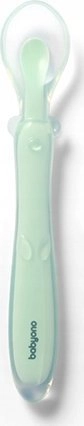 BabyOno 785/02 SILICONE SPOON FLEXIBLE GREEN