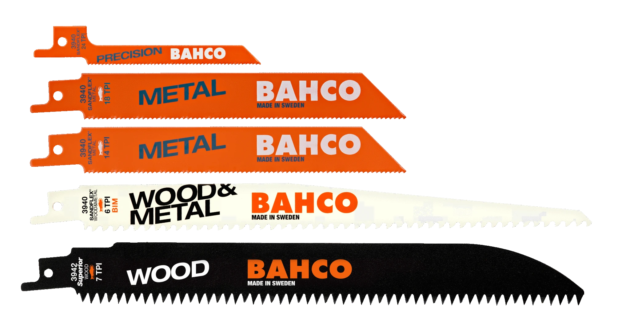 Bahco Tiesinio pjūklo geležtės Sandflex bimetal