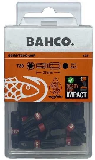 Impact bits Bahco 66IM T30 25mm