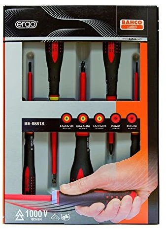 Bahco Ergo Workshop Screwdriver set 5-piece