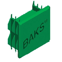 Baks Nakładka ochronna NOW 40x40mm zielona