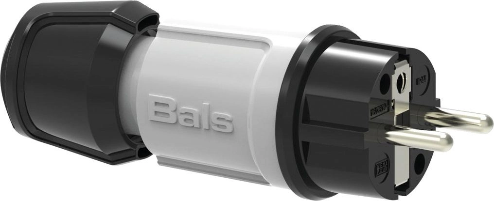 Bals Portable plug Uni-Schuko Multi-Grip gray