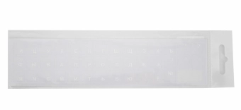 Keyboard stickers Transparent / WHITE RUS