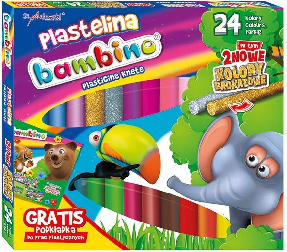 Bambino Plastelina 24 kolory 5903235001901